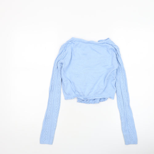Urban Outfitters Women Blue XS Knit Button Cardigan
