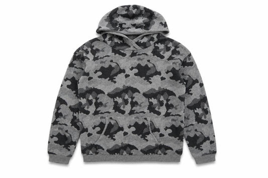 Firetrap Boys Grey Camouflage Hooded Cotton Pullover Jumper 13 Years