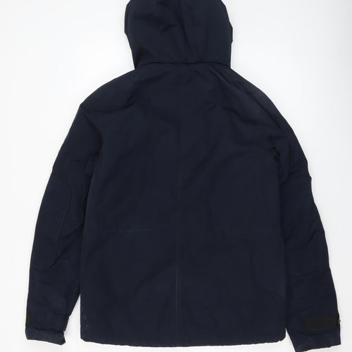 Next Men's Blue Hooded Parka Jacket Size Small