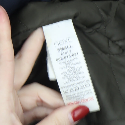 Next Men's Blue Hooded Parka Jacket Size Small