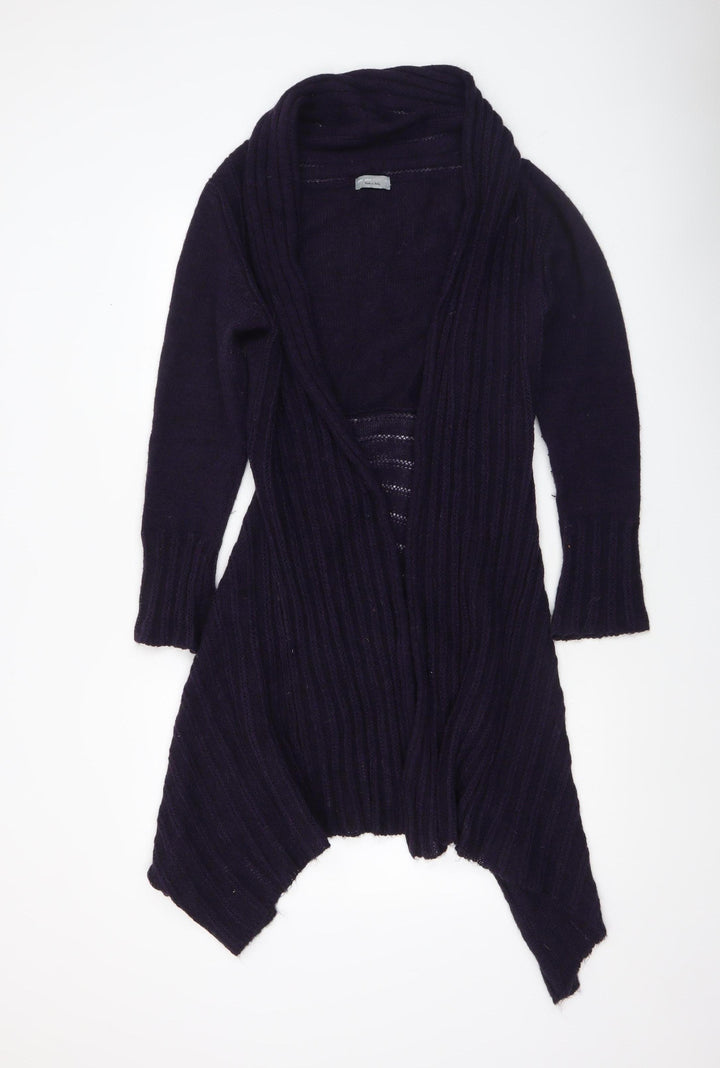 Marks and Spencer Women’s Purple Wool Blend Open Cardigan M