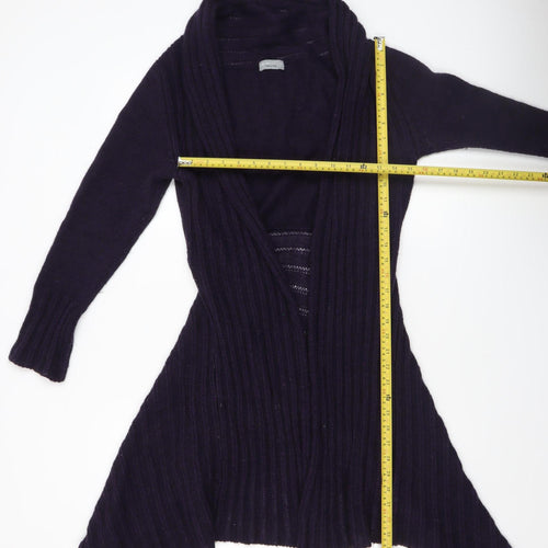 Marks and Spencer Women’s Purple Wool Blend Open Cardigan M