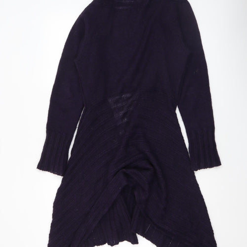 Marks and Spencer Women’s Purple Wool Blend Open Cardigan M