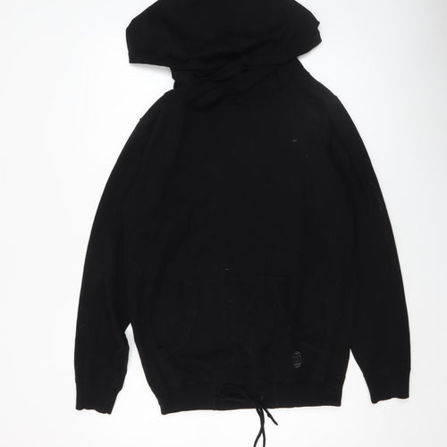 Next Men's Black Hooded Pullover Knit Jumper Size M