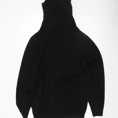 Next Men's Black Hooded Pullover Knit Jumper Size M