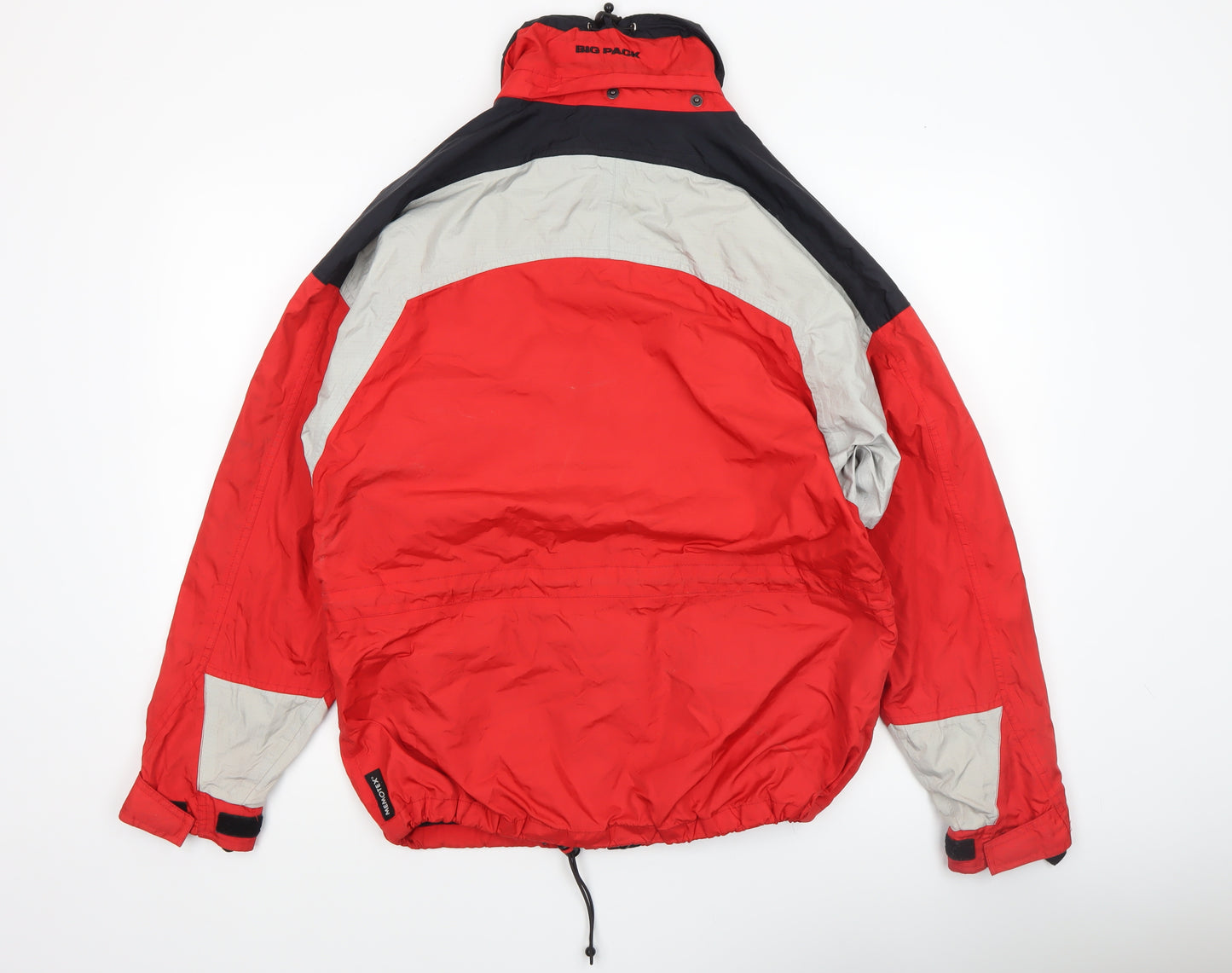 Big Pack Men's Red Parka Jacket S Water Resistant Outdoor Style