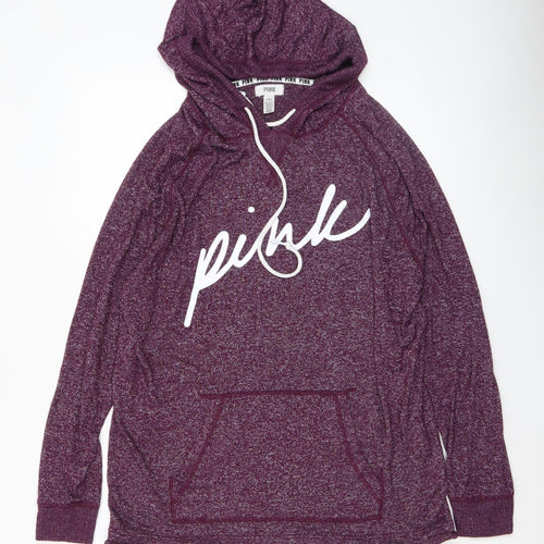 Victoria’s Secret PINK Womens Purple Hoodie M Hooded Pullover Casual