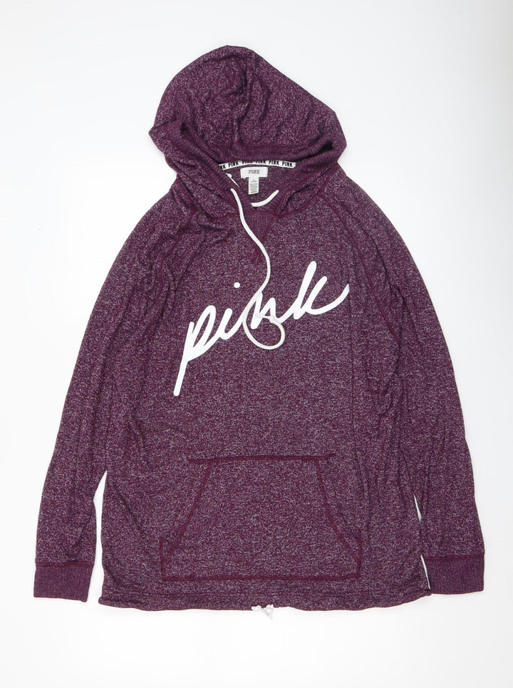 Victoria’s Secret PINK Womens Purple Hoodie M Hooded Pullover Casual