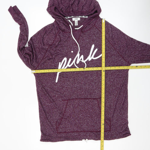 Victoria’s Secret PINK Womens Purple Hoodie M Hooded Pullover Casual