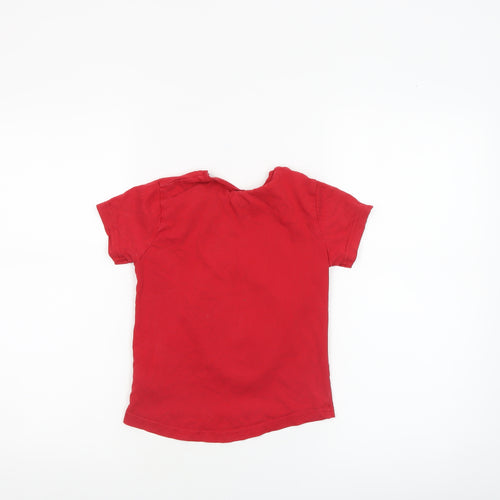 Disney Toy Story Rex Boys Red Graphic Short Sleeve T-Shirt 4-5 Years