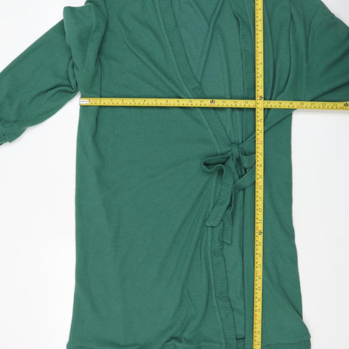 Cozee Home Women's Green 2XL Belted Knit Robe Nightwear