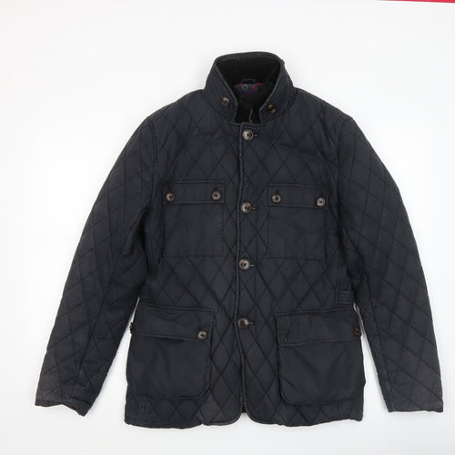 Ted Baker Women's Black Quilted Mid-Length Jacket Size 10