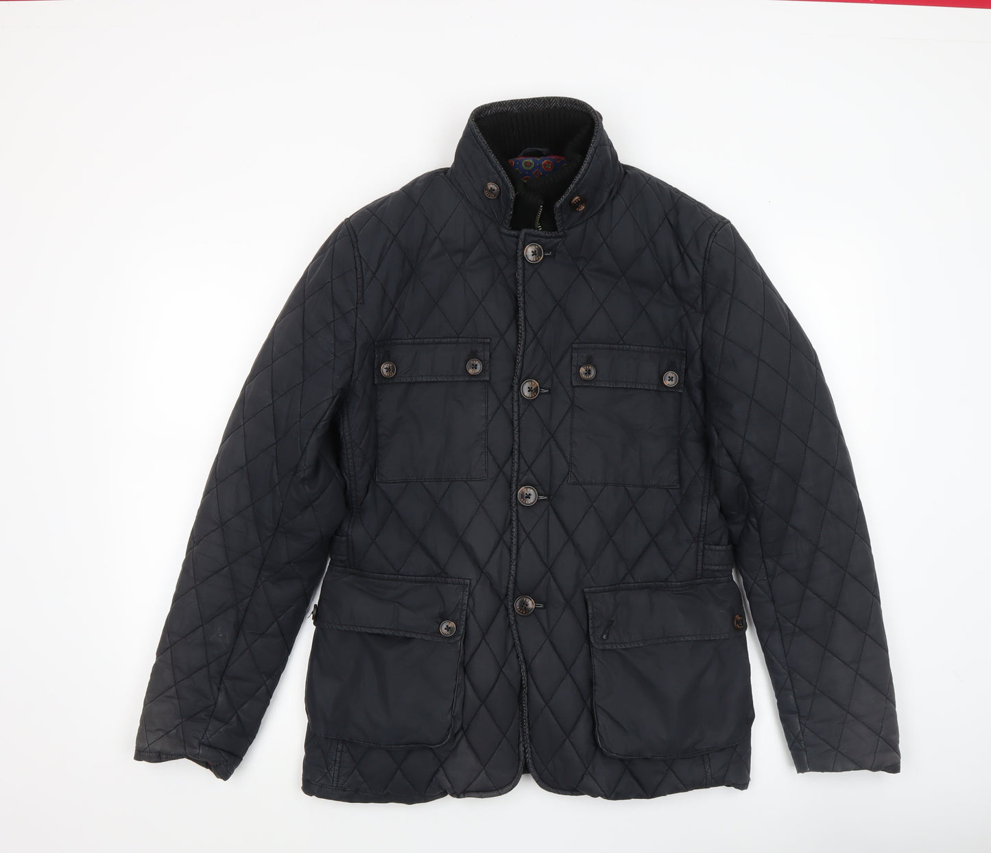 Ted Baker Women's Black Quilted Mid-Length Jacket Size 10