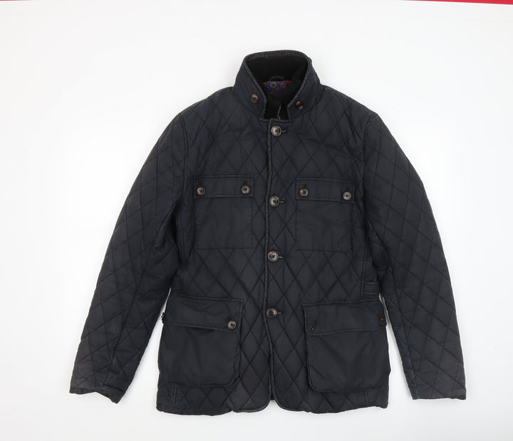 Ted Baker Women's Black Quilted Mid-Length Jacket Size 10