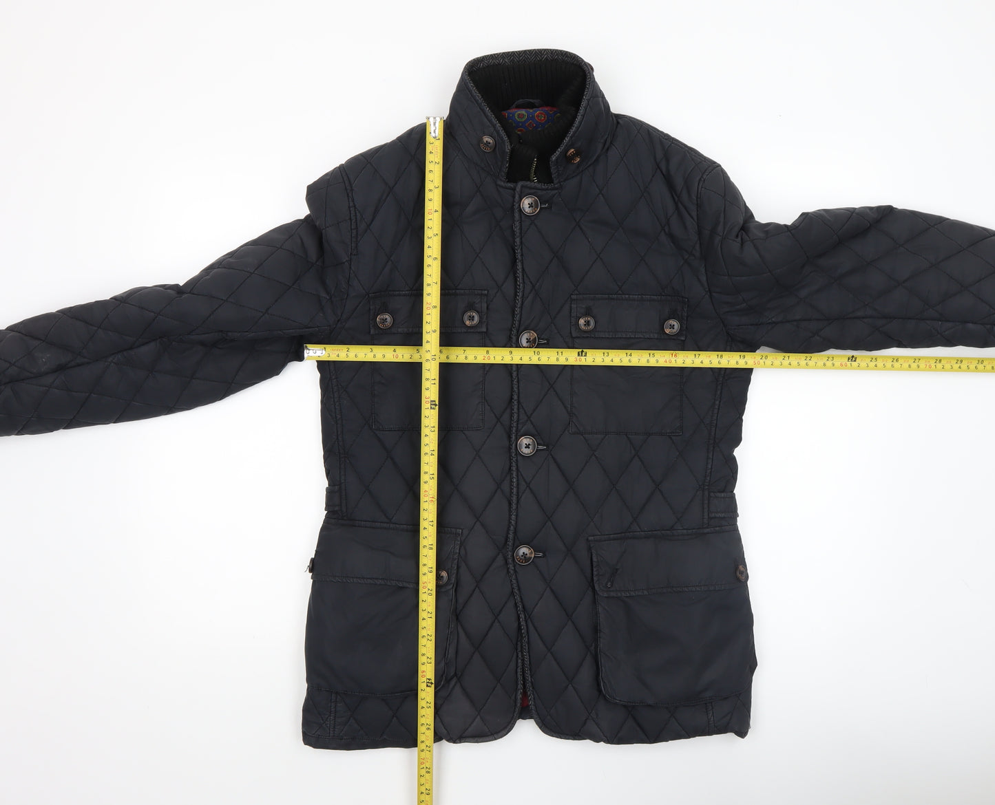 Ted Baker Women's Black Quilted Mid-Length Jacket Size 10