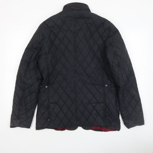 Ted Baker Women's Black Quilted Mid-Length Jacket Size 10