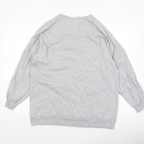 H&M Women Grey Disney Winter Club Long Sleeve Sweatshirt Size S