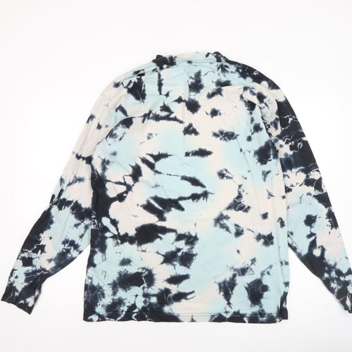 Levi's Men's Blue Tie-Dye Long Sleeve Cotton Casual Top M