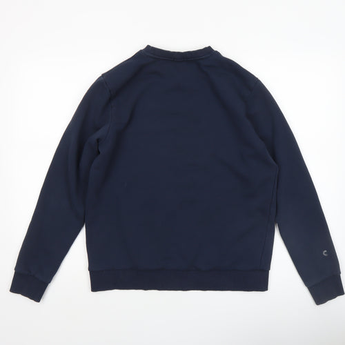 Hugo Boss Men's Blue Regular Fit Logo Sweatshirt Size S