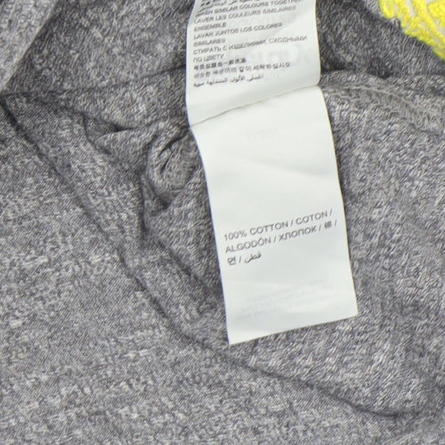 Superdry Men's Grey Cotton Slim Fit Crew Neck T-Shirt Size S