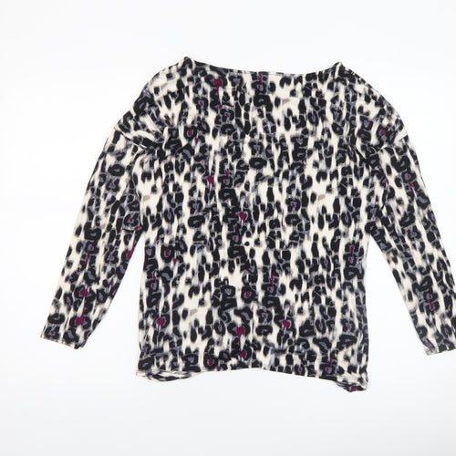 Wallis Womens Multicoloured Animal Print Tunic Blouse UK 14
