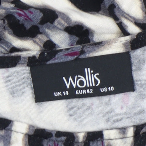 Wallis Womens Multicoloured Animal Print Tunic Blouse UK 14