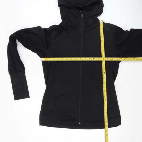 Adidas Women's Black Full Zip Hooded Sweatshirt Size S 8-10 Climalite