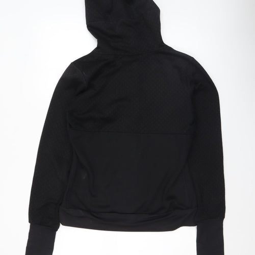 Adidas Women's Black Full Zip Hooded Sweatshirt Size S 8-10 Climalite