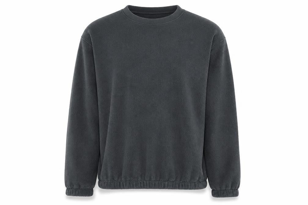 Front view of Mountain Warehouse Men's Grey Fleece Half Zip Pullover Sweatshirt M
