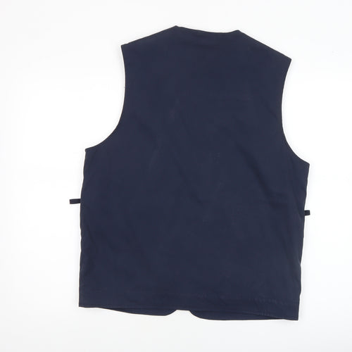 Samsøe Samsøe Women’s Blue Waistcoat Size S Lightweight Zip Vest