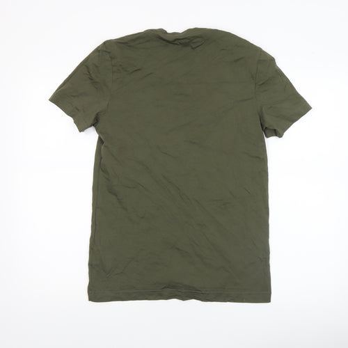 Reebok Men’s Green XS Crew Neck Cotton Short Sleeve T-Shirt