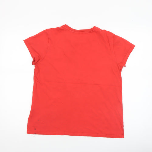 Levi's Womens Red Classic Logo Cotton T-Shirt L