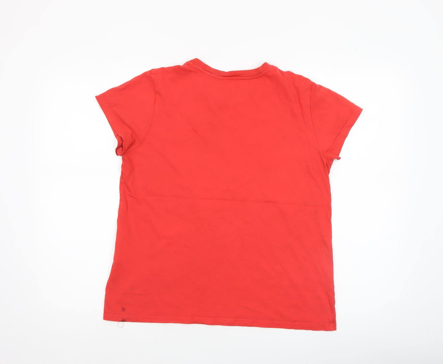 Levi's Womens Red Classic Logo Cotton T-Shirt L