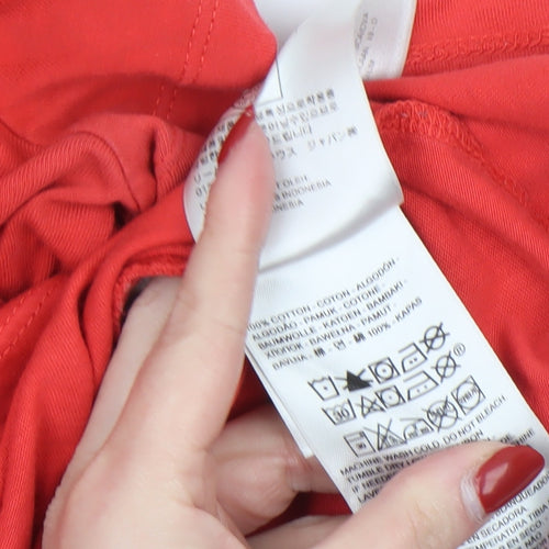 Levi's Womens Red Classic Logo Cotton T-Shirt L