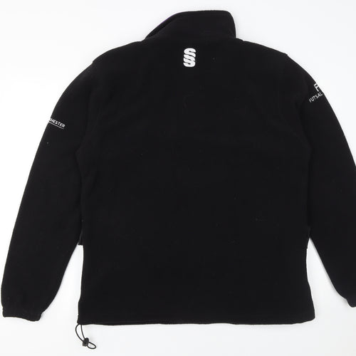 Surridge Men's Black Fleece 1/4 Zip Football Jacket Size M