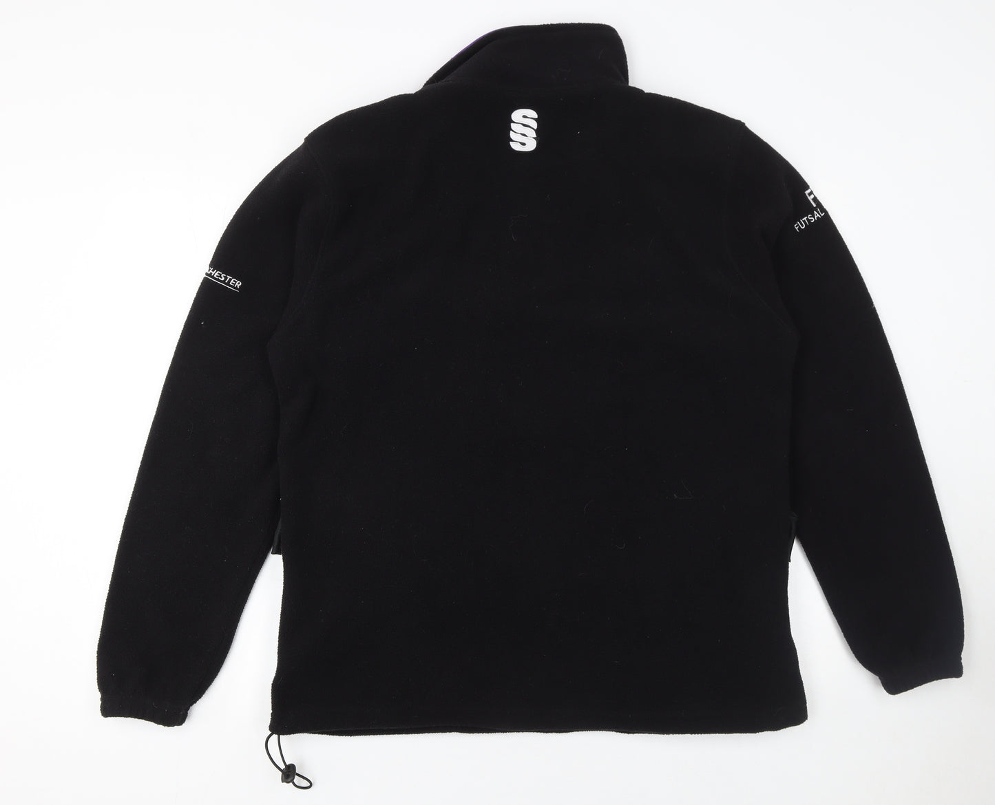 Surridge Men's Black Fleece 1/4 Zip Football Jacket Size M