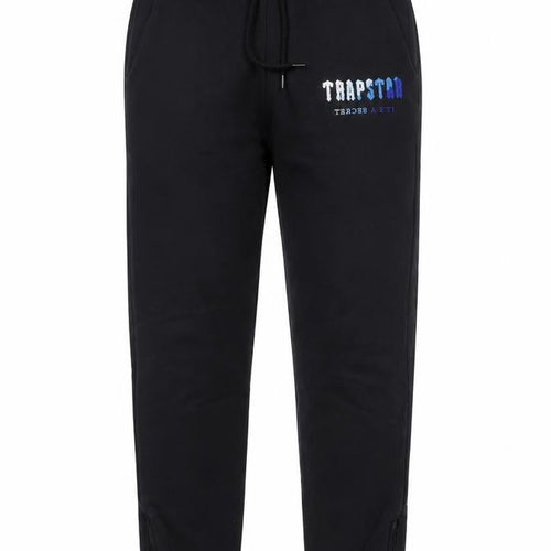 Trapstar Men's Black XS Joggers with Logo and Ankle Zips