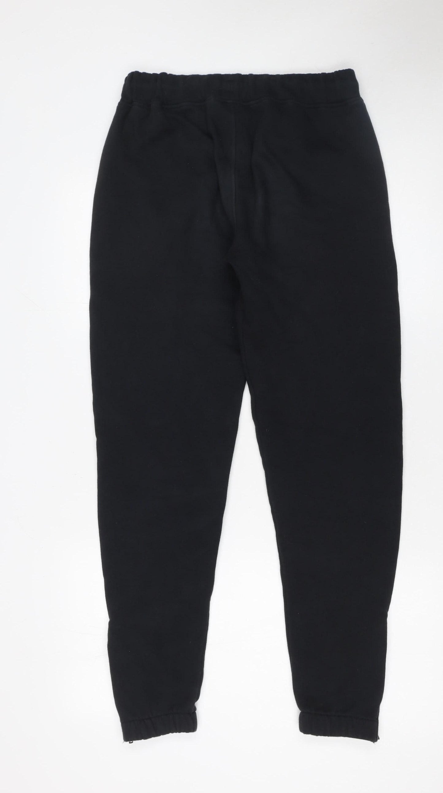 Trapstar Men's Black XS Joggers with Logo and Ankle Zips
