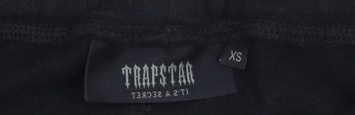 Trapstar Men's Black XS Joggers with Logo and Ankle Zips