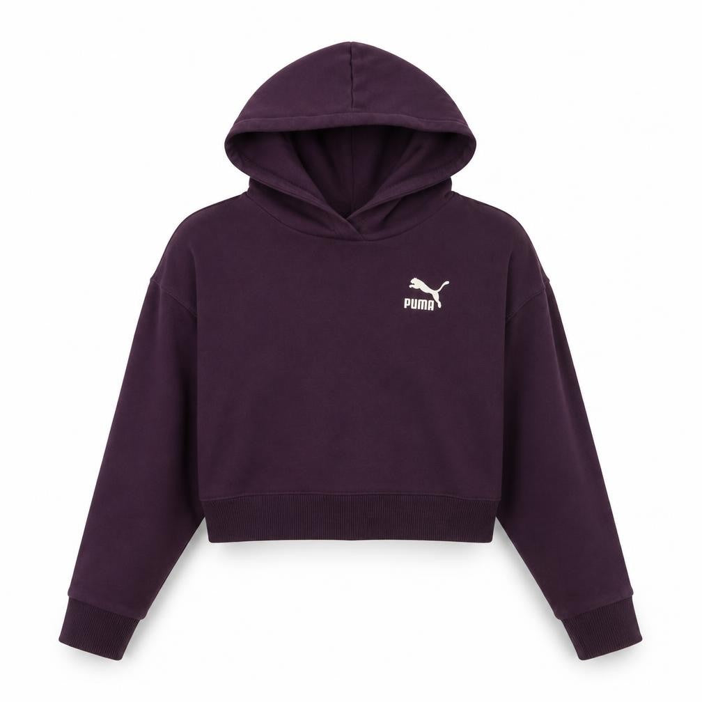 Puma Girls Purple Hoodie 11-12 Years Pullover Sports Style Sweatshirt