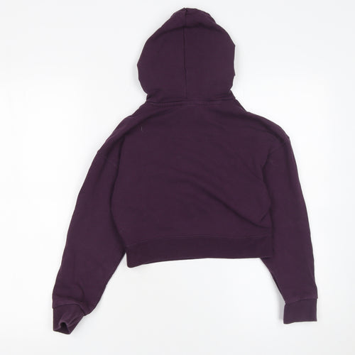 Puma Girls Purple Hoodie 11-12 Years Pullover Sports Style Sweatshirt