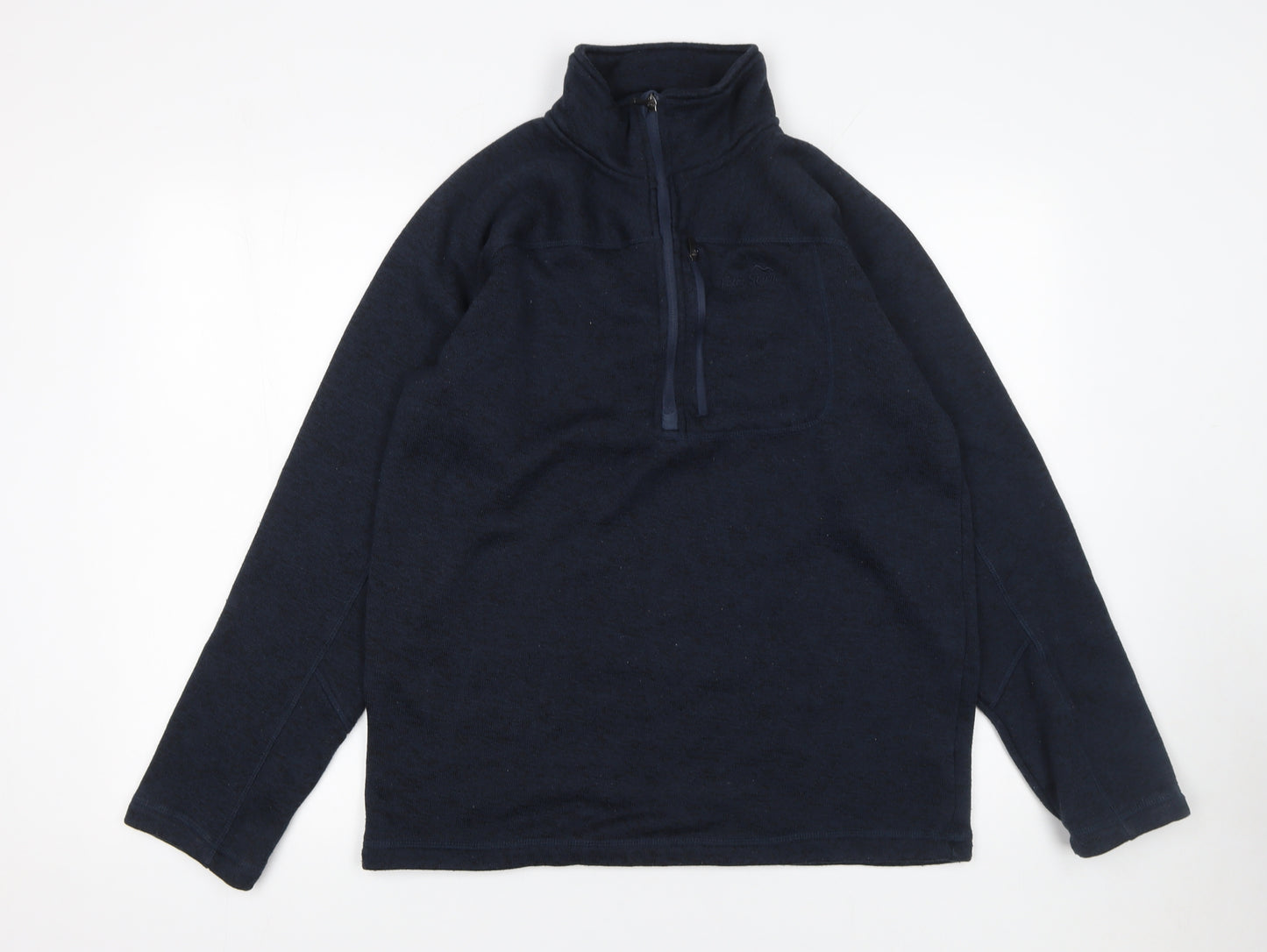 Peter Storm Mens Blue Fleece 1/4 Zip Pullover Sweatshirt M