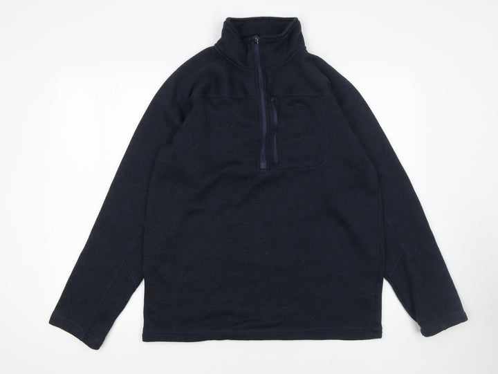 Peter Storm Mens Blue Fleece 1/4 Zip Pullover Sweatshirt M