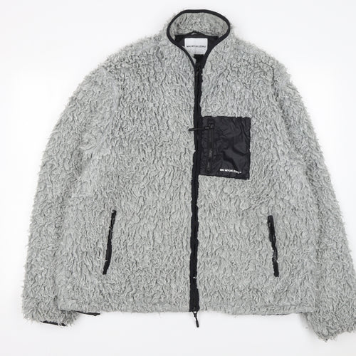MKI Miyuki Zoku Womens Grey Fleece Zip Jacket Size L
