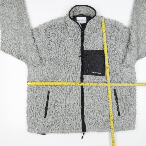 MKI Miyuki Zoku Womens Grey Fleece Zip Jacket Size L