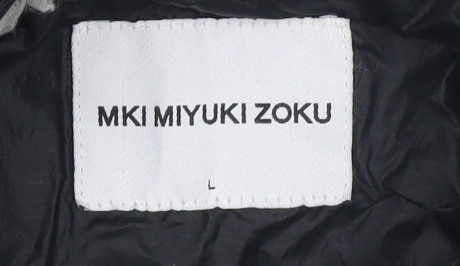MKI Miyuki Zoku Womens Grey Fleece Zip Jacket Size L