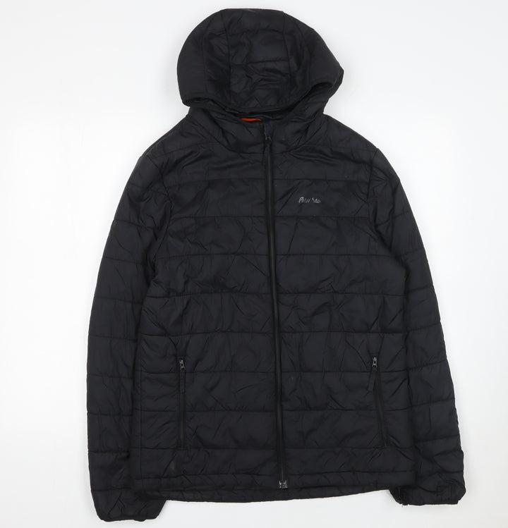 Peter Storm Men's Black XS Puffer Hooded Jacket Insulated Outdoor