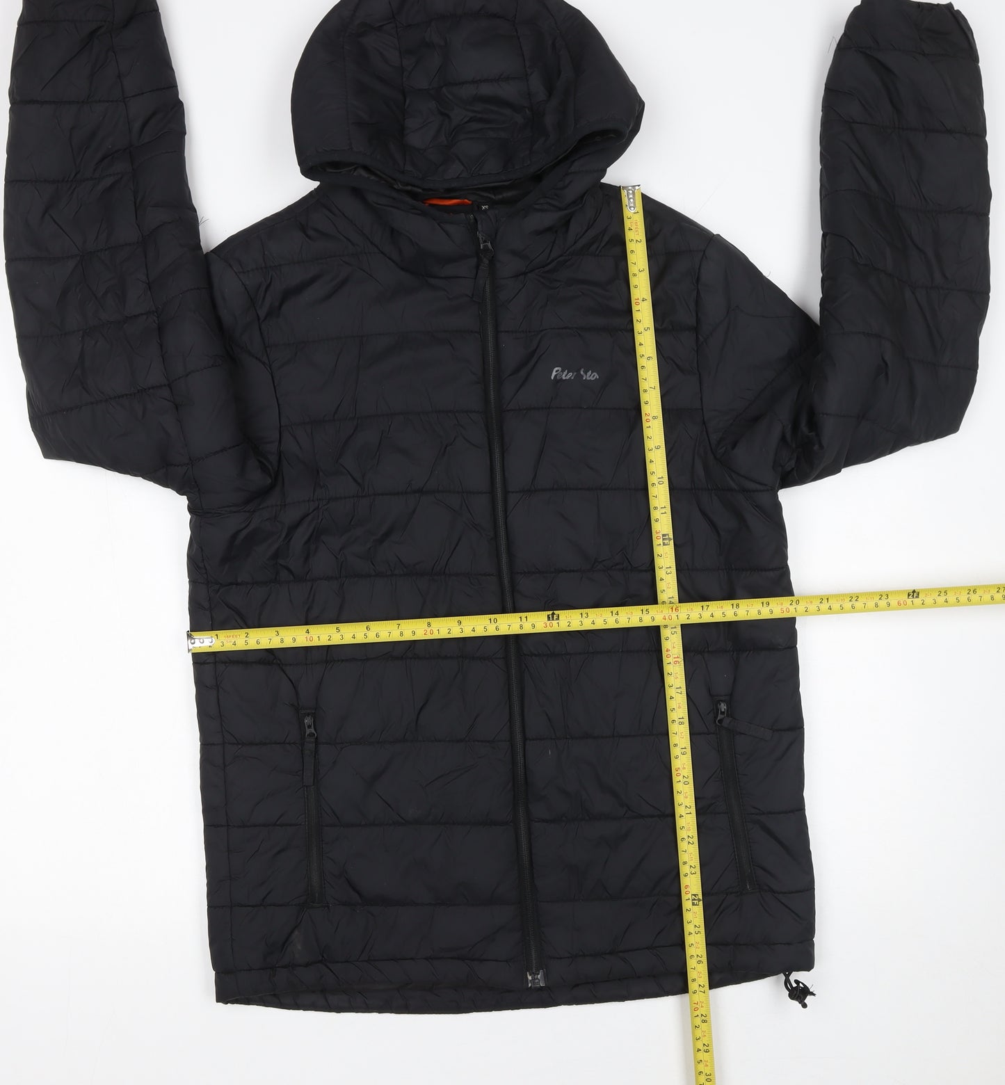 Peter Storm Men's Black XS Puffer Hooded Jacket Insulated Outdoor