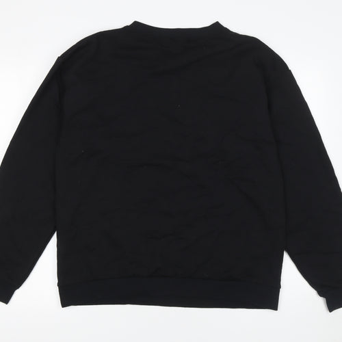 I Saw It First Womens Black L Pullover Sweatshirt Cotton Blend