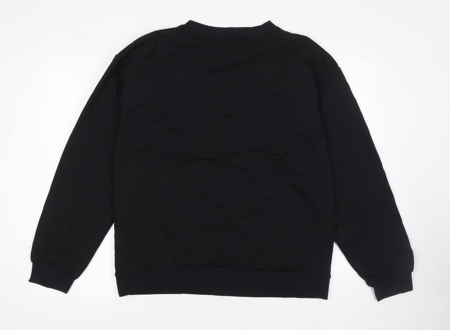I Saw It First Womens Black L Pullover Sweatshirt Cotton Blend